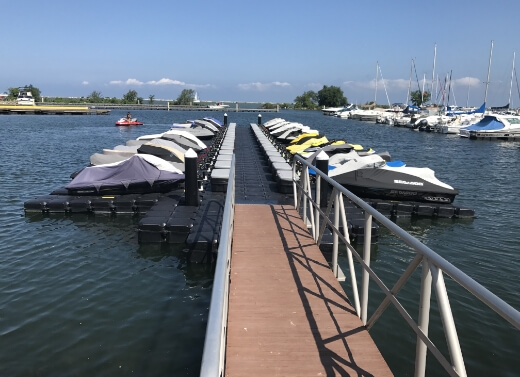 Jet Dock's Marina Lift Systems Are Adaptable