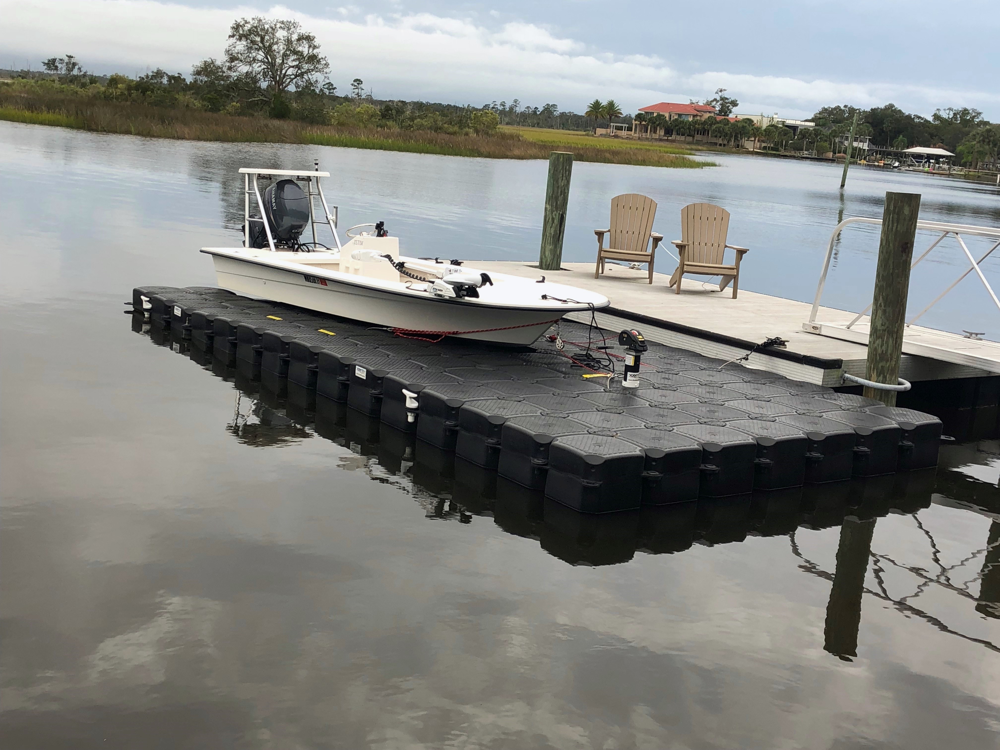 Static Floating Boat Lifts