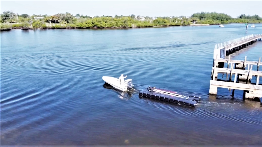 Portable Modular Jet Dock Boat Dock Application