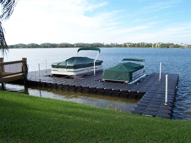 Two Boat Floating Jet Dock