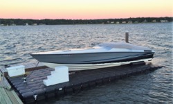 Deep Water drive on boat dock