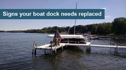 Signs you need to replace your boat dock