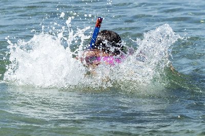 snorkeling in the summer