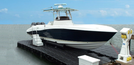 Air-Assisted Deep Water Floating Dock